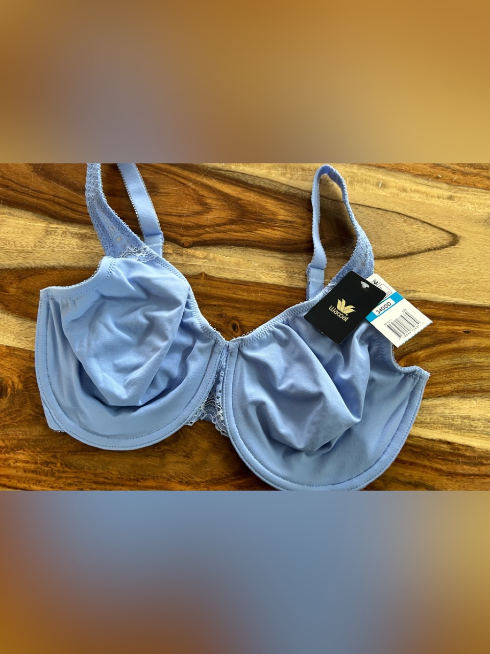 Wacoal Powder Blue Underwire Full Coverage Bra 34DDD